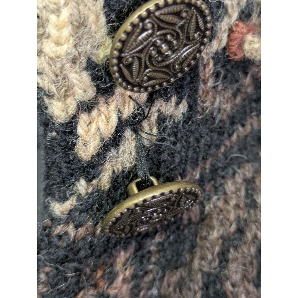 Icelandic Design Wool Cardigan Sweater Womens Lar… - image 5